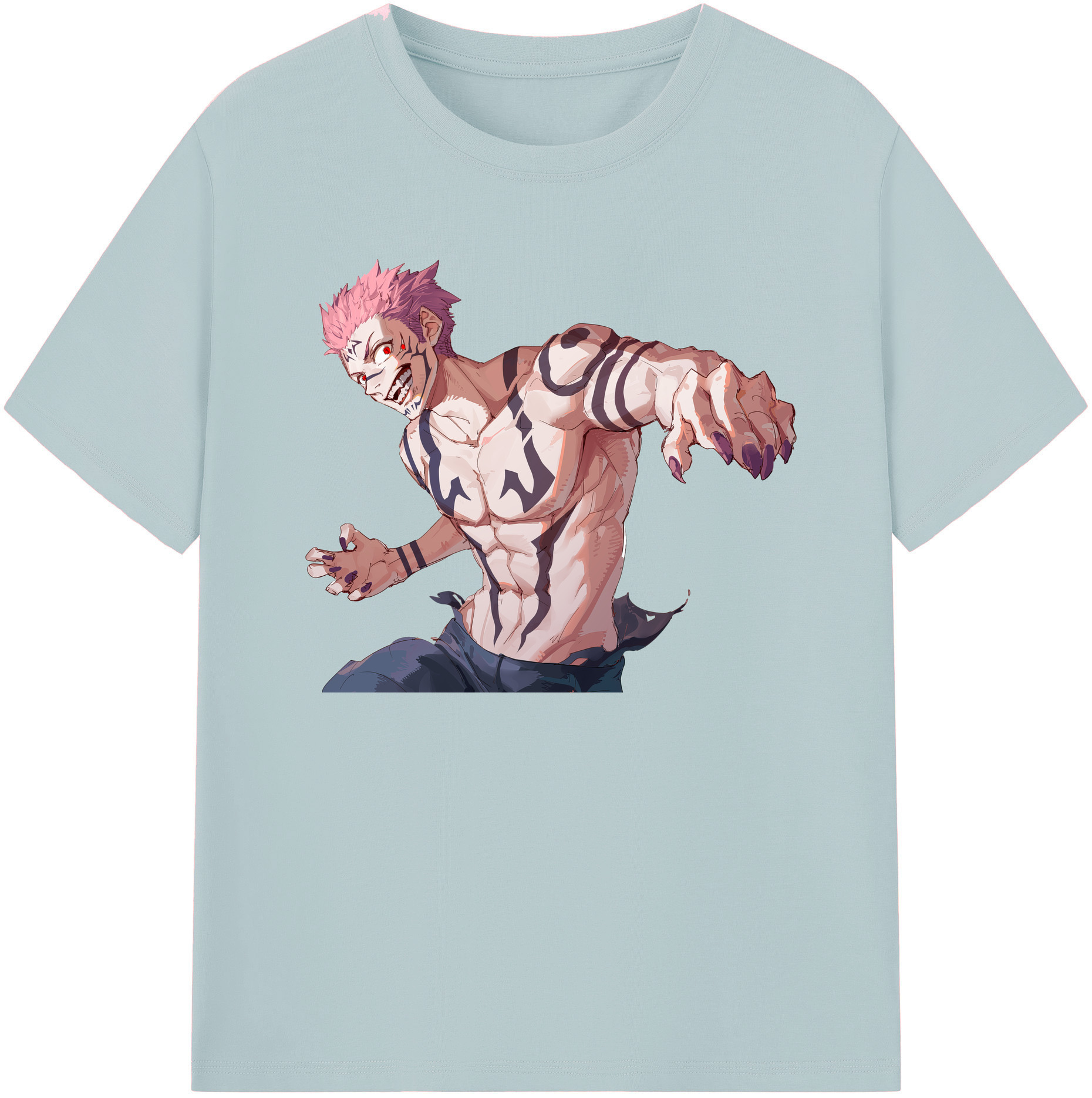 （画像用） 呪術廻戦 Jujutsu Kaisen 綿100％半袖Tシャツ（フロントプリント）